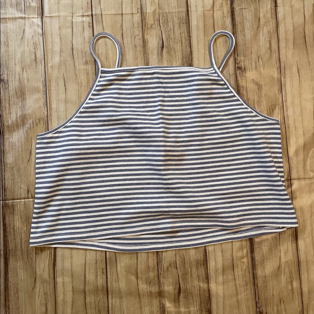 2X Striped Croptop